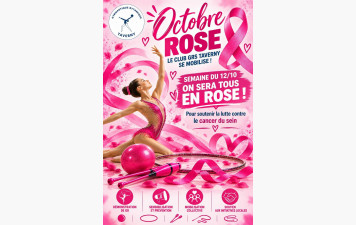 Octobre Rose. La semaine du 12 octobre au 17, nous serons tous en rose.