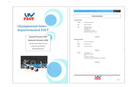 Championnat Départemental FSGT ARGENTEUIL