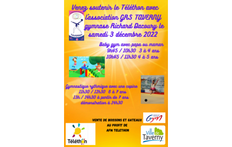 Téléthon le samedi 3 décembre 2022